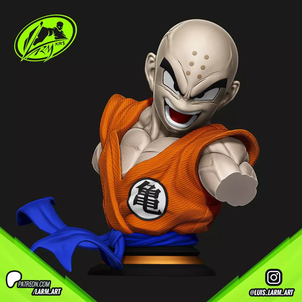 Krilin Dragon Ball Z 3D print model_0