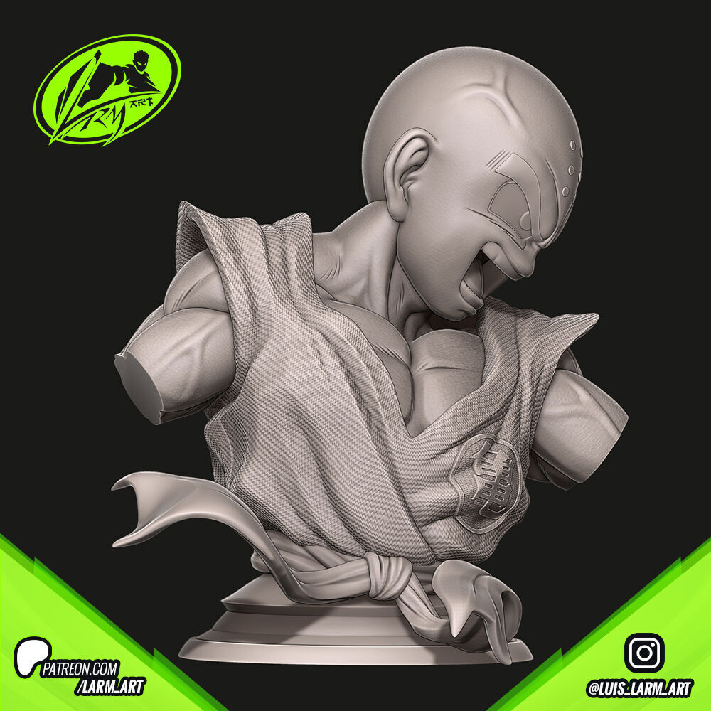 Krilin Dragon Ball Z 3D print model_1