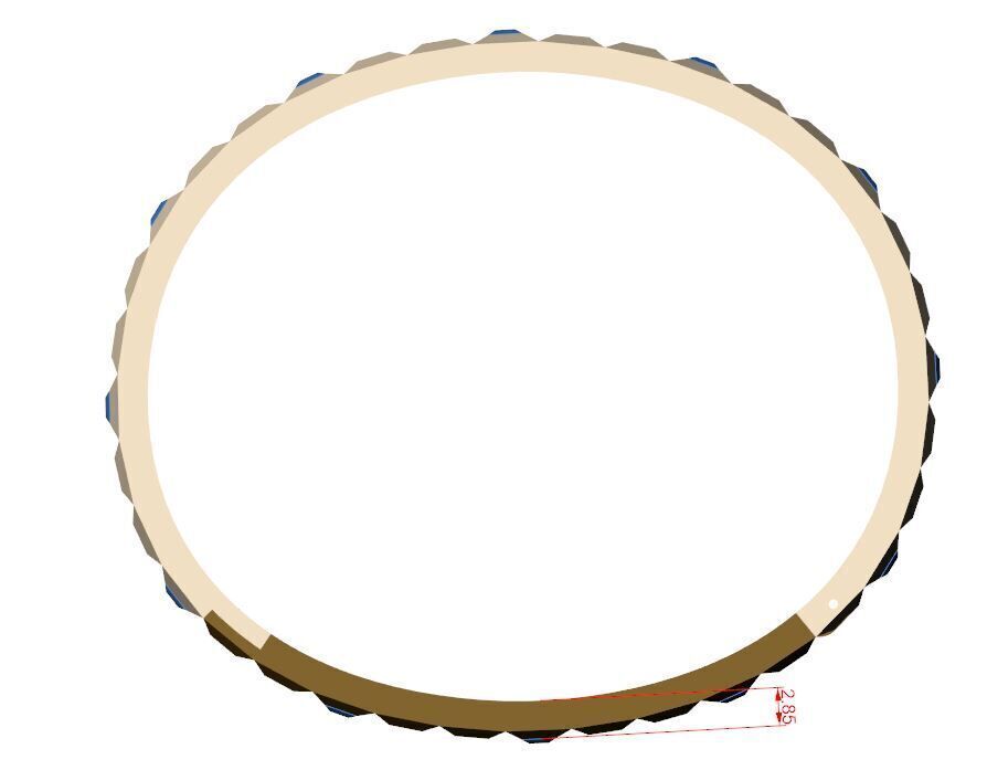 Boucher on Quatre Clou de DIAMOND BANGEL 3D print model_2