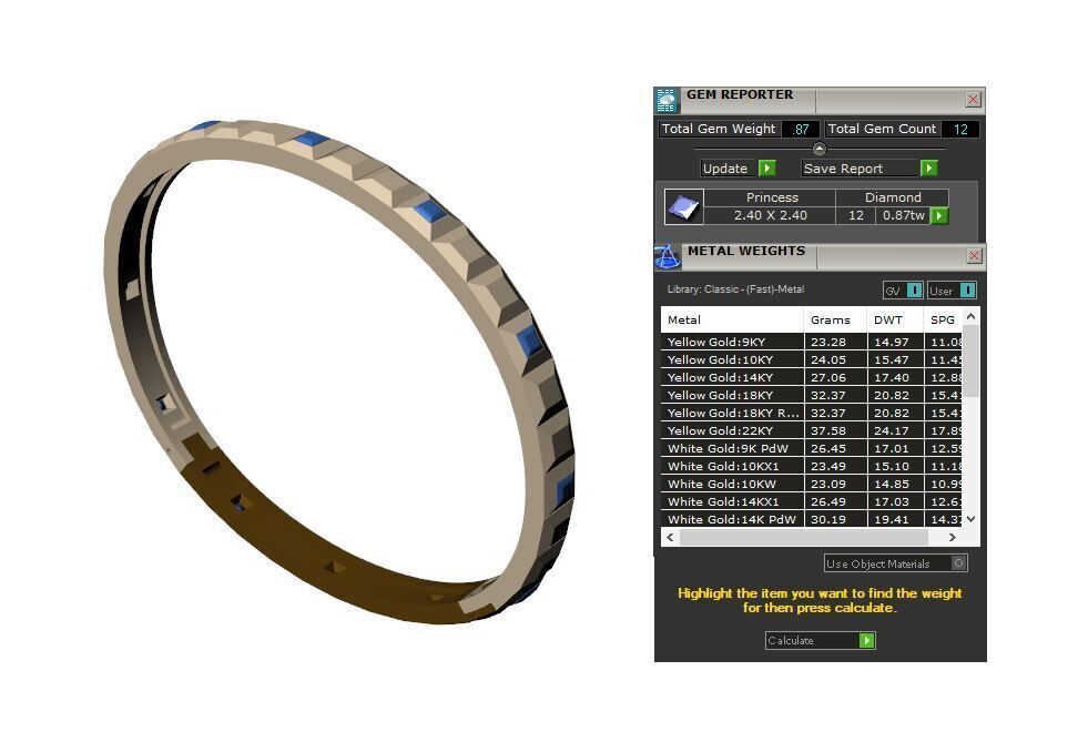 Boucher on Quatre Clou de DIAMOND BANGEL 3D print model_5