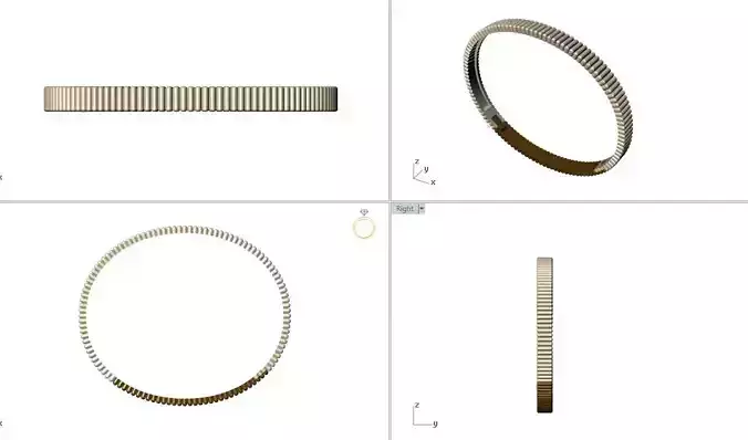 Boucheron Quatre Grosgrain Bracelet Plain