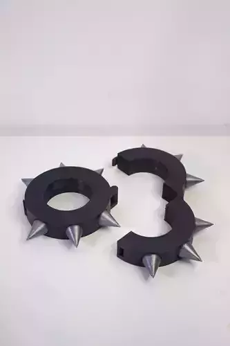 Chun-Li bracelets buit-in hindge and latch for cosplay