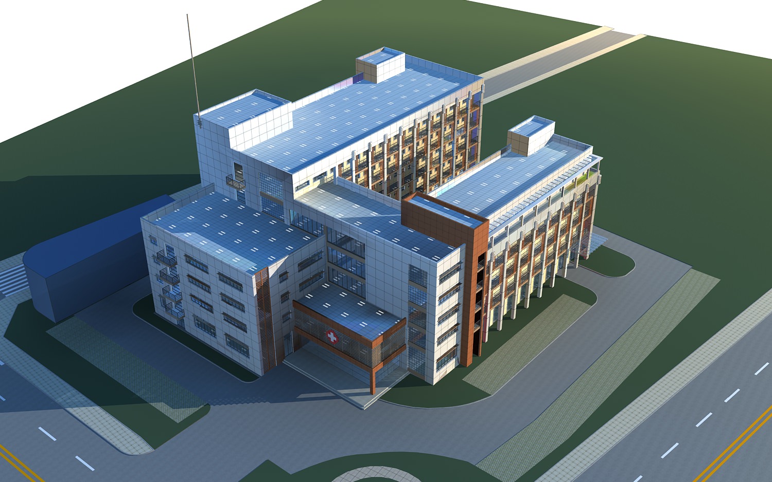 Hospital Building collection 27  3D model_7