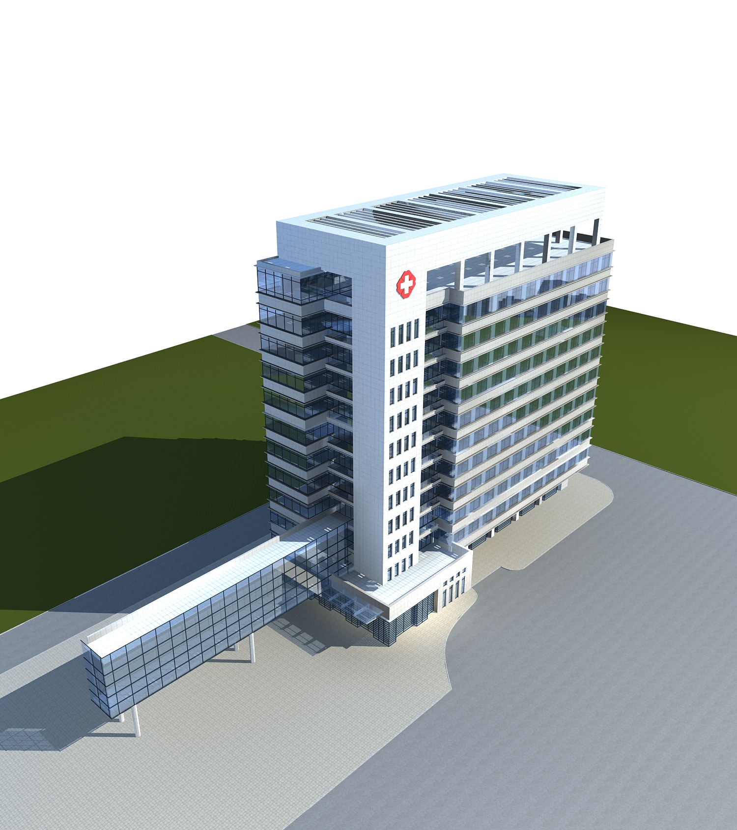 Hospital Building collection 27  3D model_8