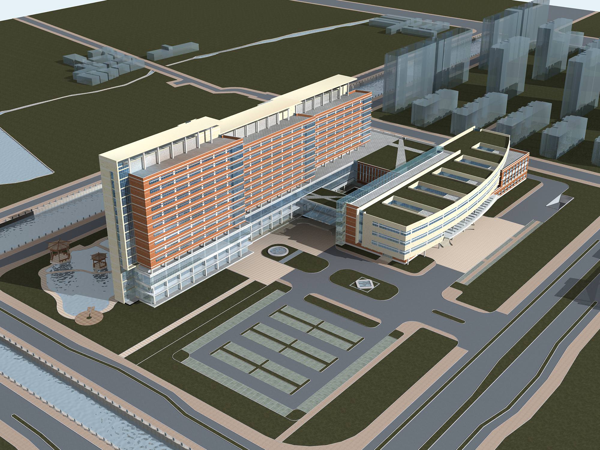 Hospital Building collection 27  3D model_26
