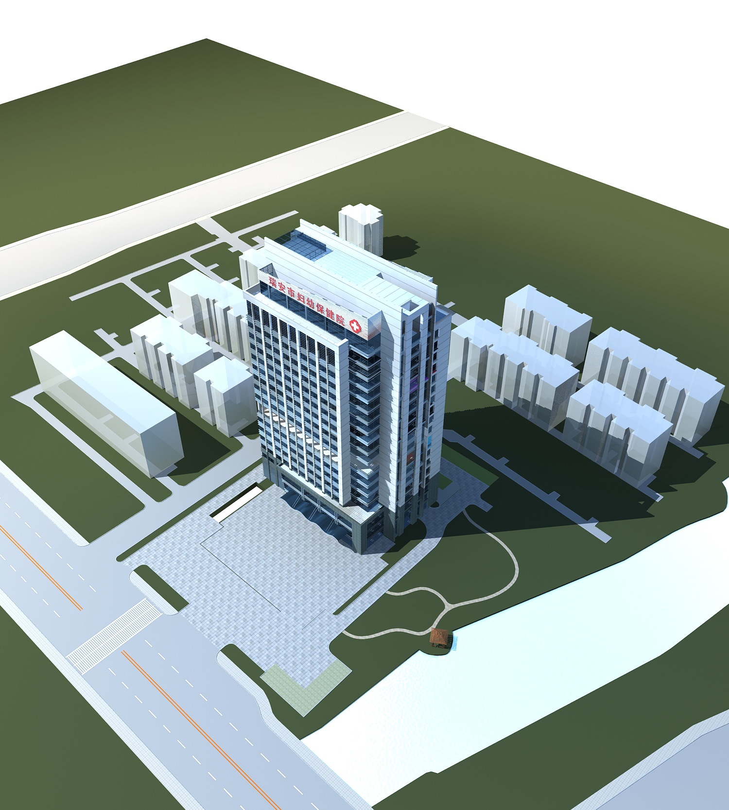 Hospital Building collection 27  3D model_11