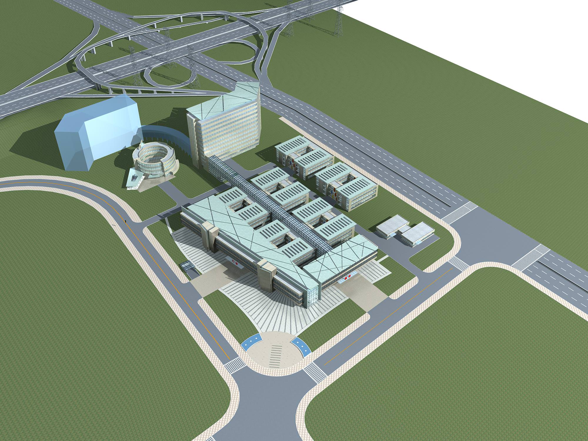 Hospital Building collection 27  3D model_24