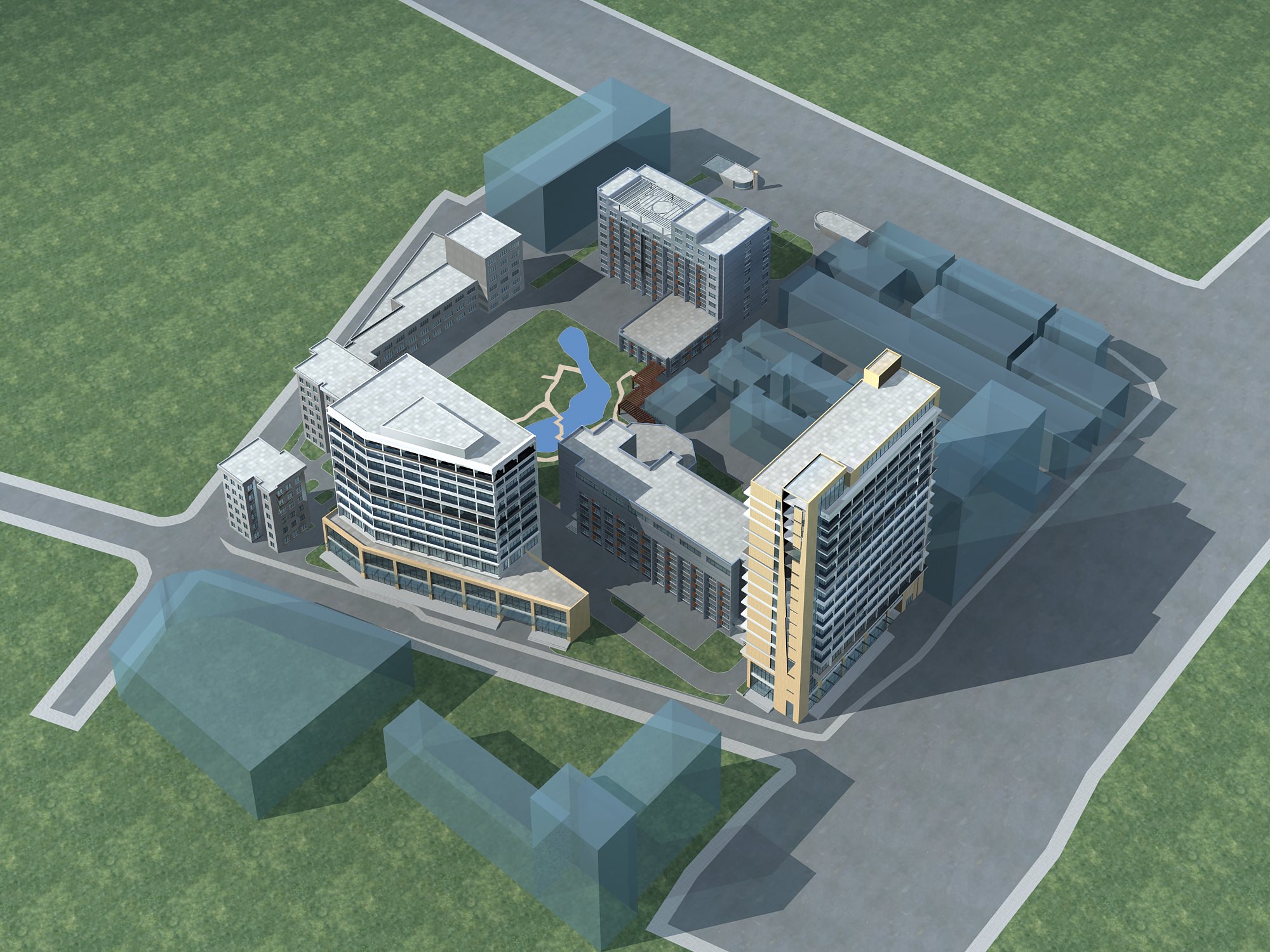 Hospital Building collection 27  3D model_13