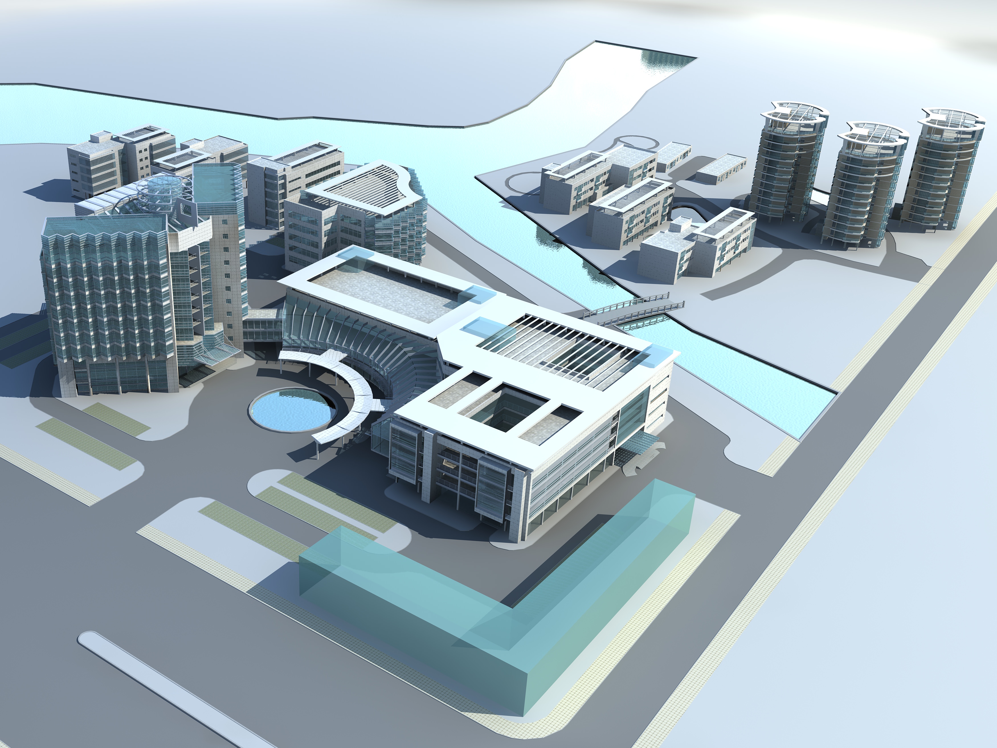 Hospital Building collection 27  3D model_14