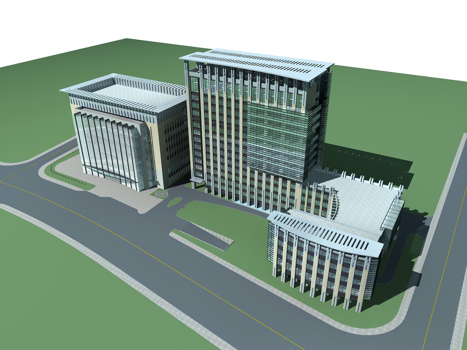 Hospital Building collection 27  3D model_22