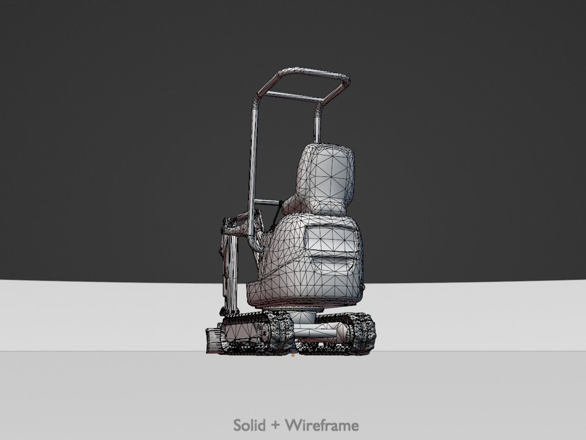Mini Digger All Versions 3D Model Collection_59