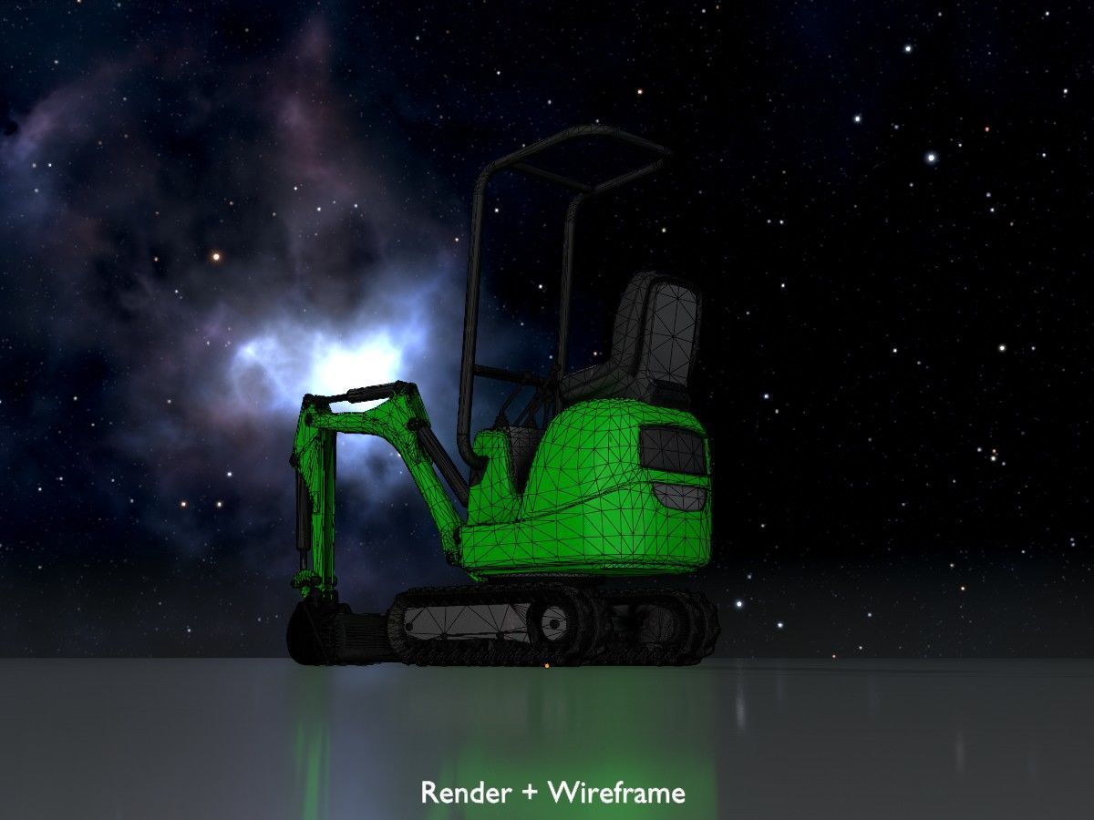 Mini Digger All Versions 3D Model Collection_39