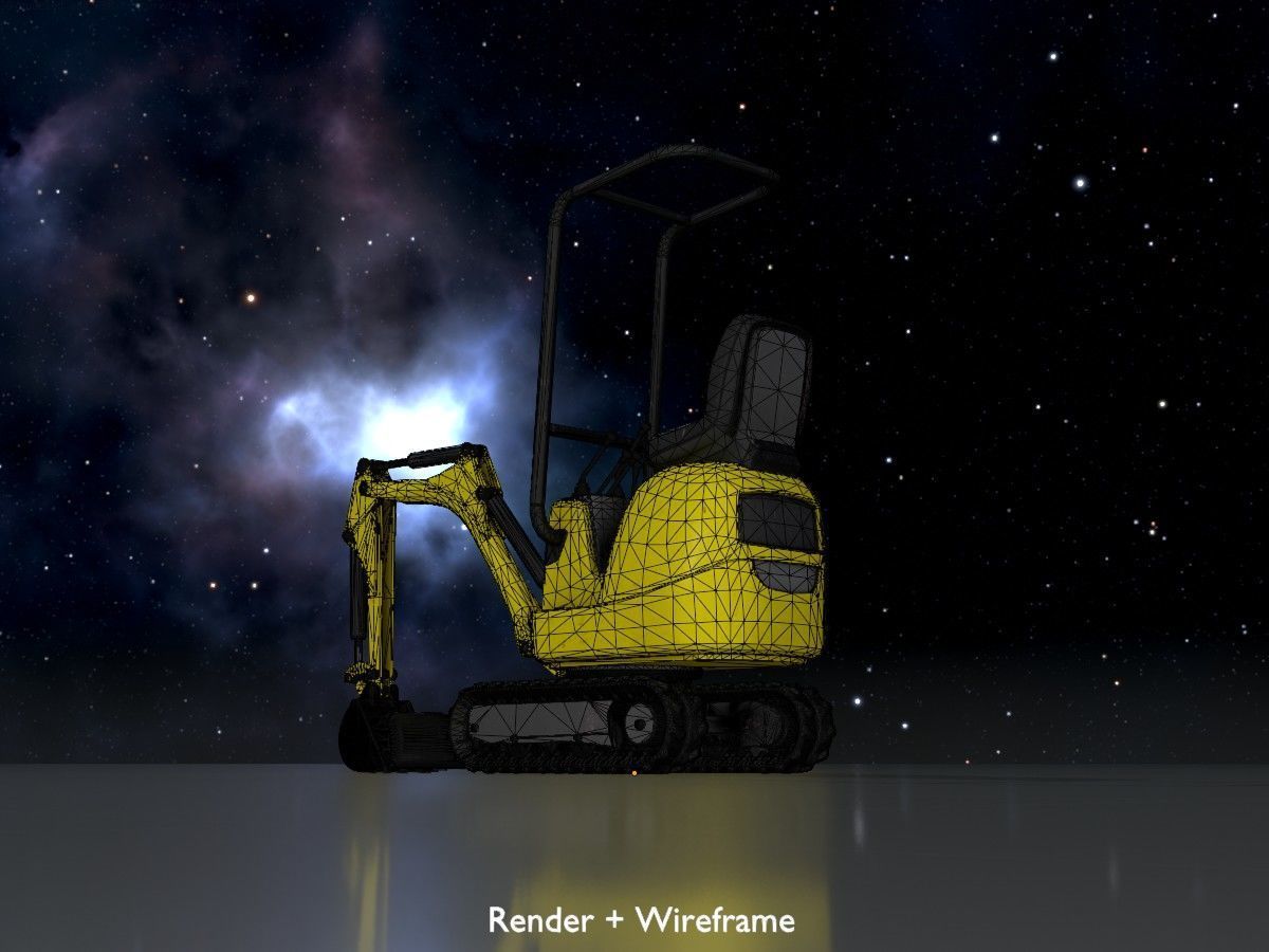 Mini Digger All Versions 3D Model Collection_38