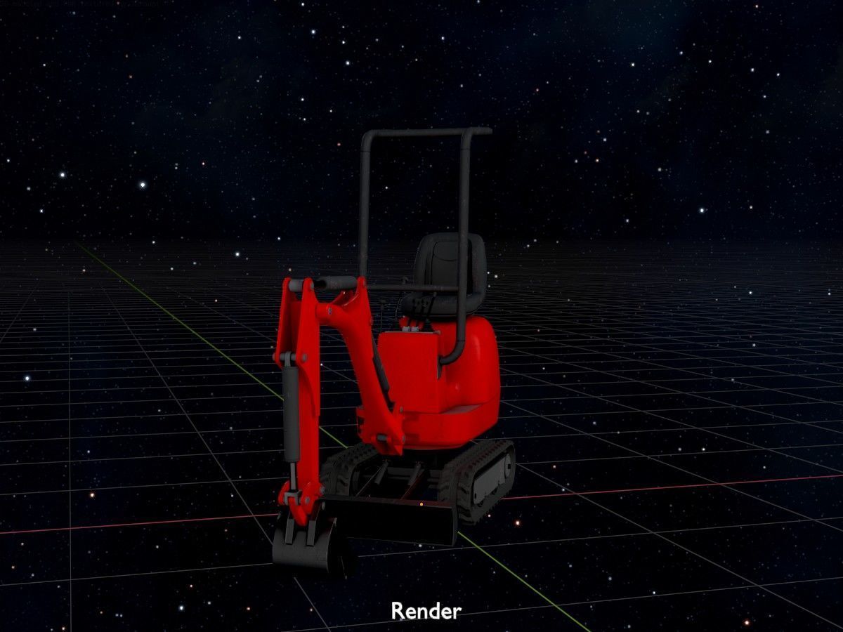 Mini Digger All Versions 3D Model Collection_100