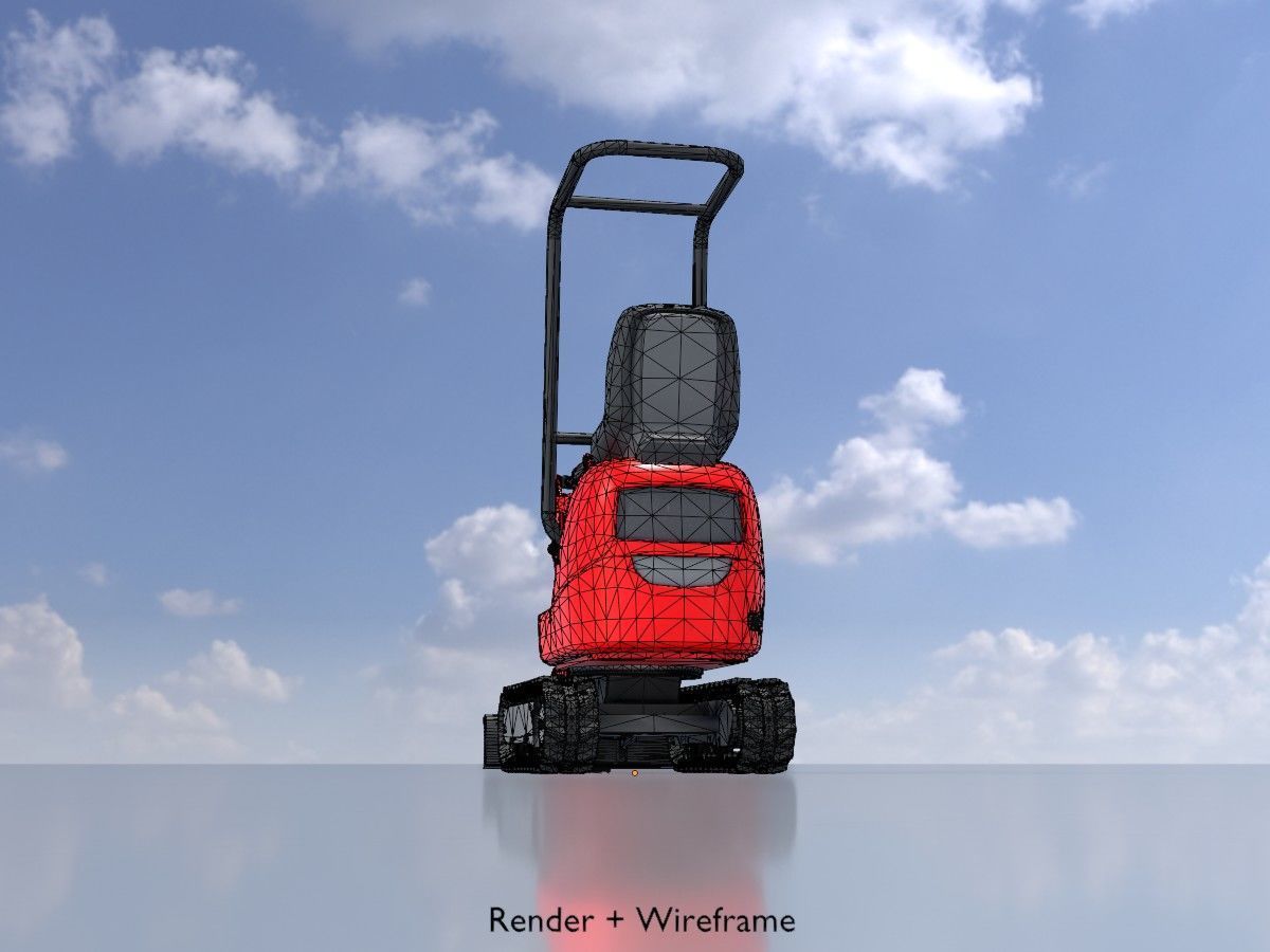 Mini Digger All Versions 3D Model Collection_35