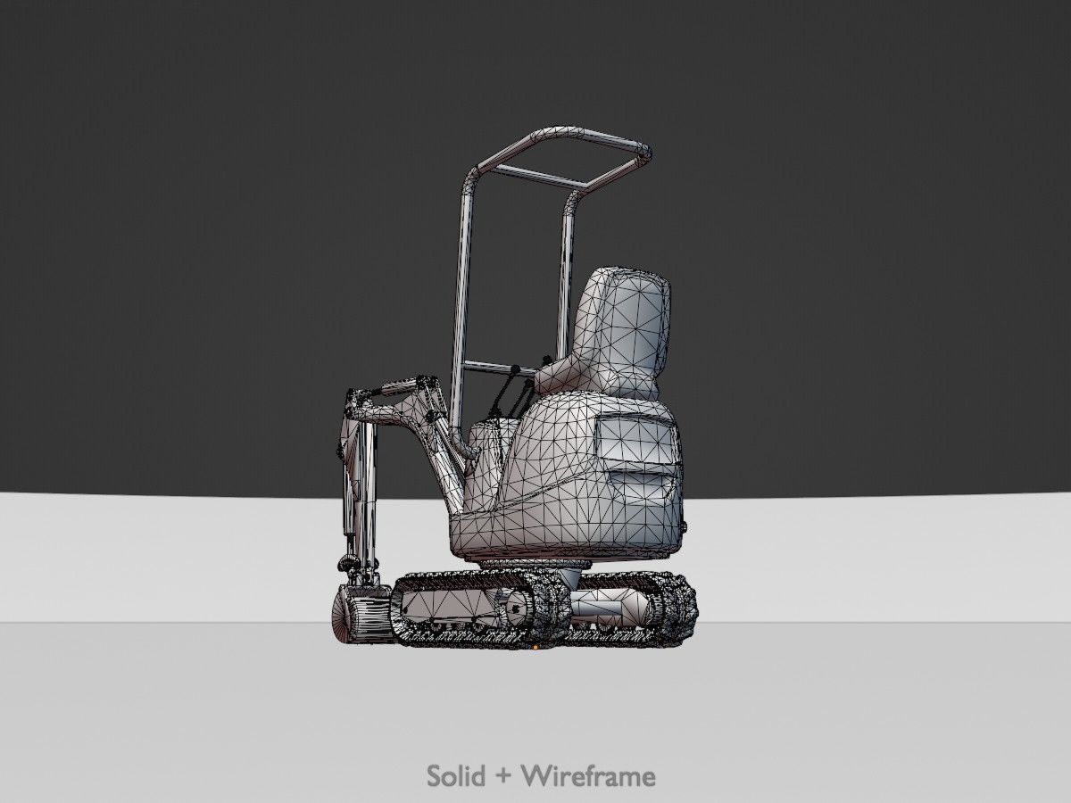 Mini Digger All Versions 3D Model Collection_64