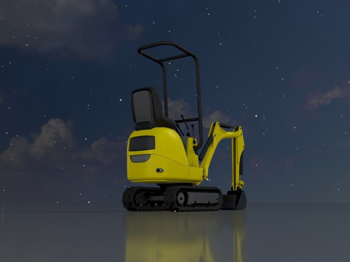 Mini Digger All Versions 3D Model Collection_20