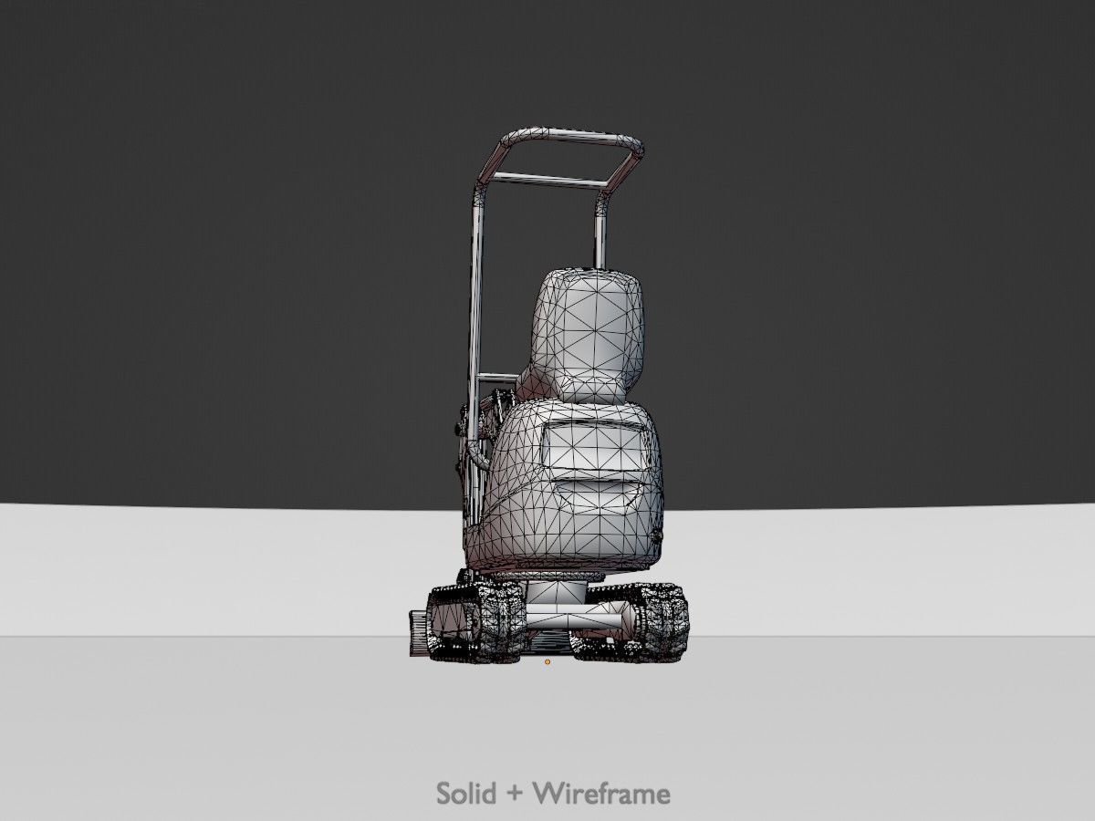 Mini Digger All Versions 3D Model Collection_61