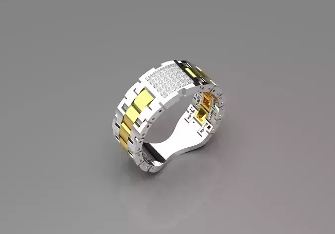 Luxury man Rolex design diamond ring model ror0026