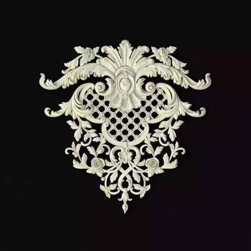 Central decor ornament for furniture