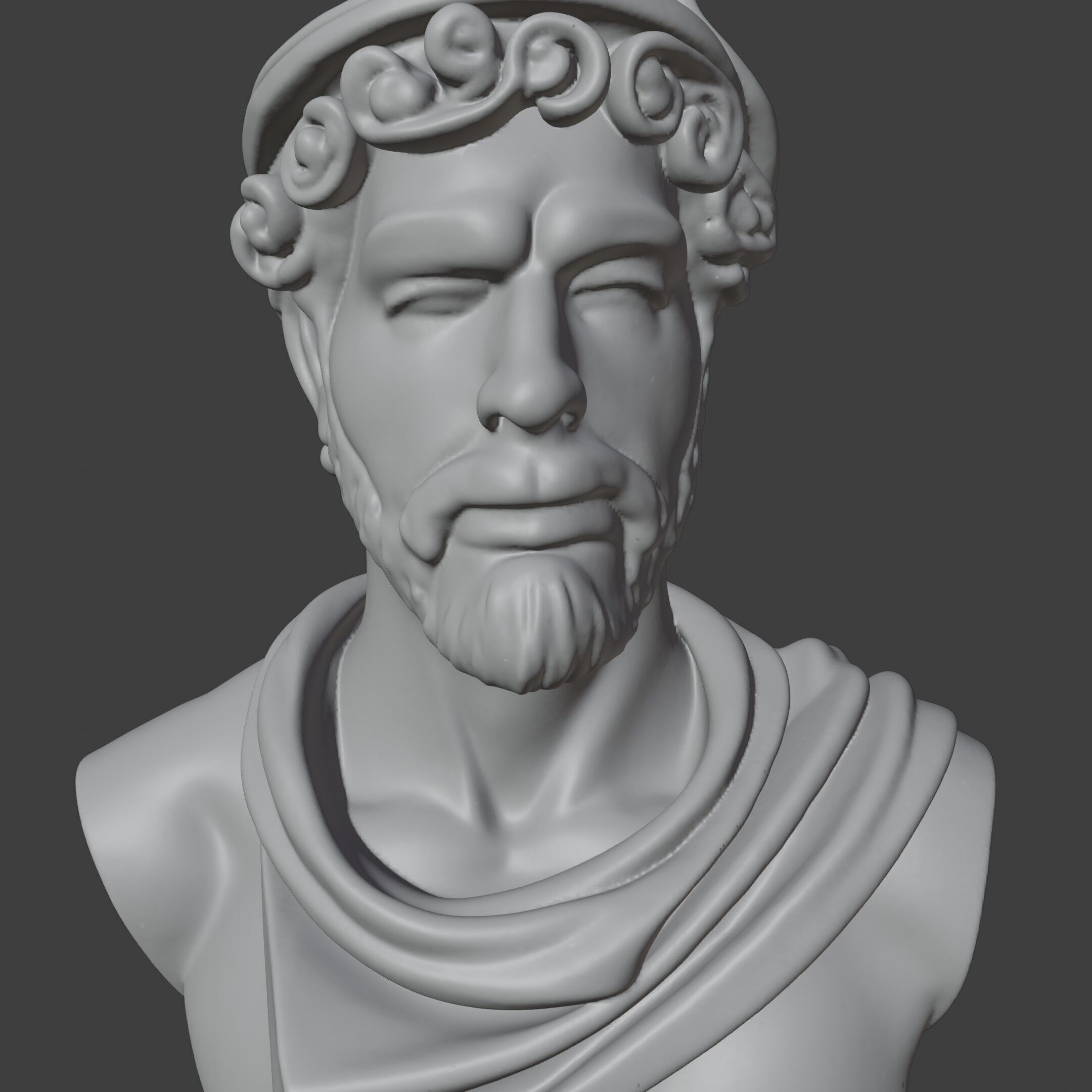 Adonis Bust 3D STL Printable - 3D Model STL 3D print model_8