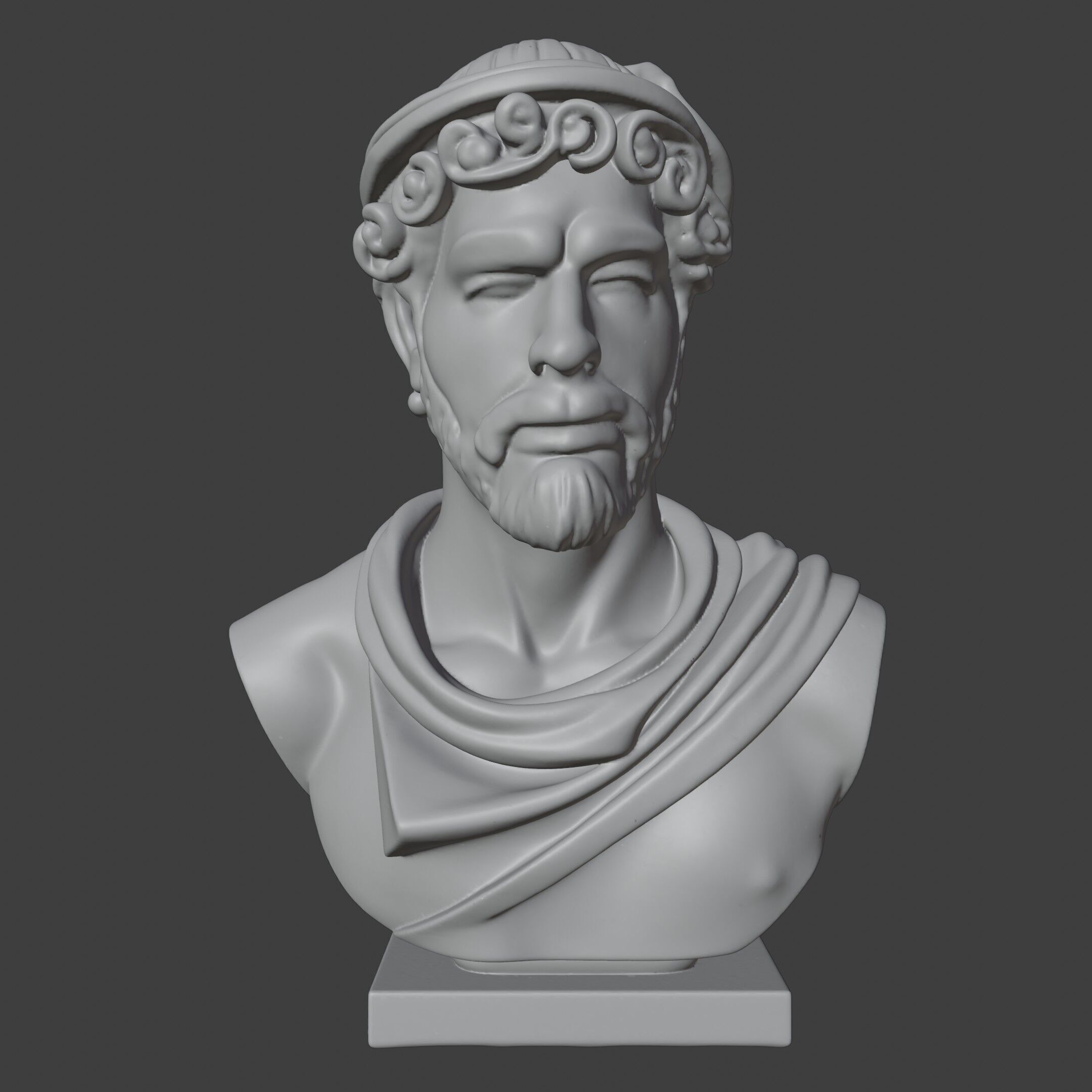 Adonis Bust 3D STL Printable - 3D Model STL 3D print model_3