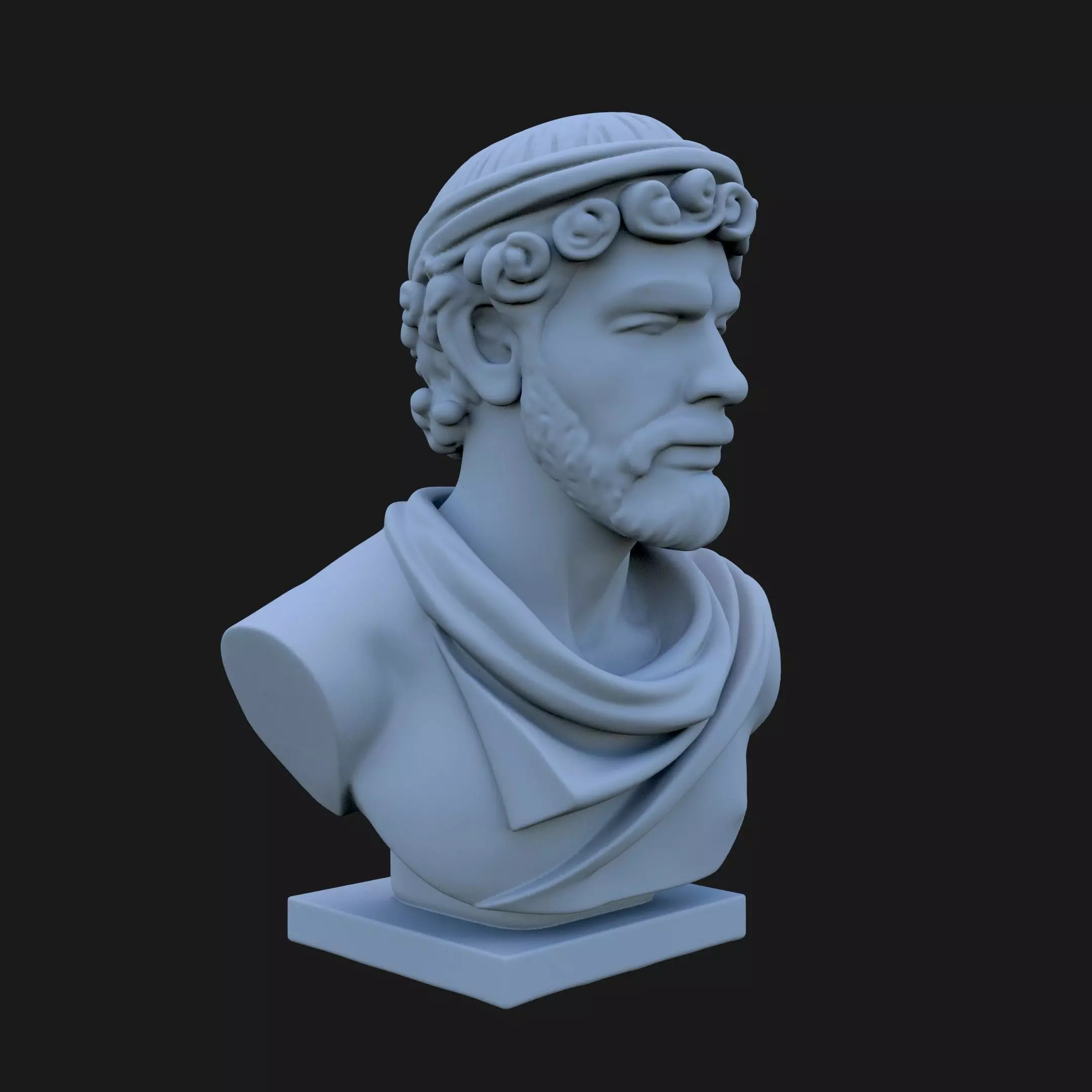 Adonis Bust 3D STL Printable - 3D Model STL 3D print model_0