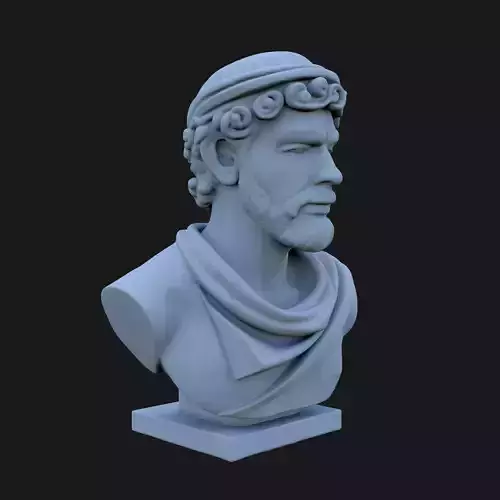 Adonis Bust 3D STL Printable - 3D Model STL