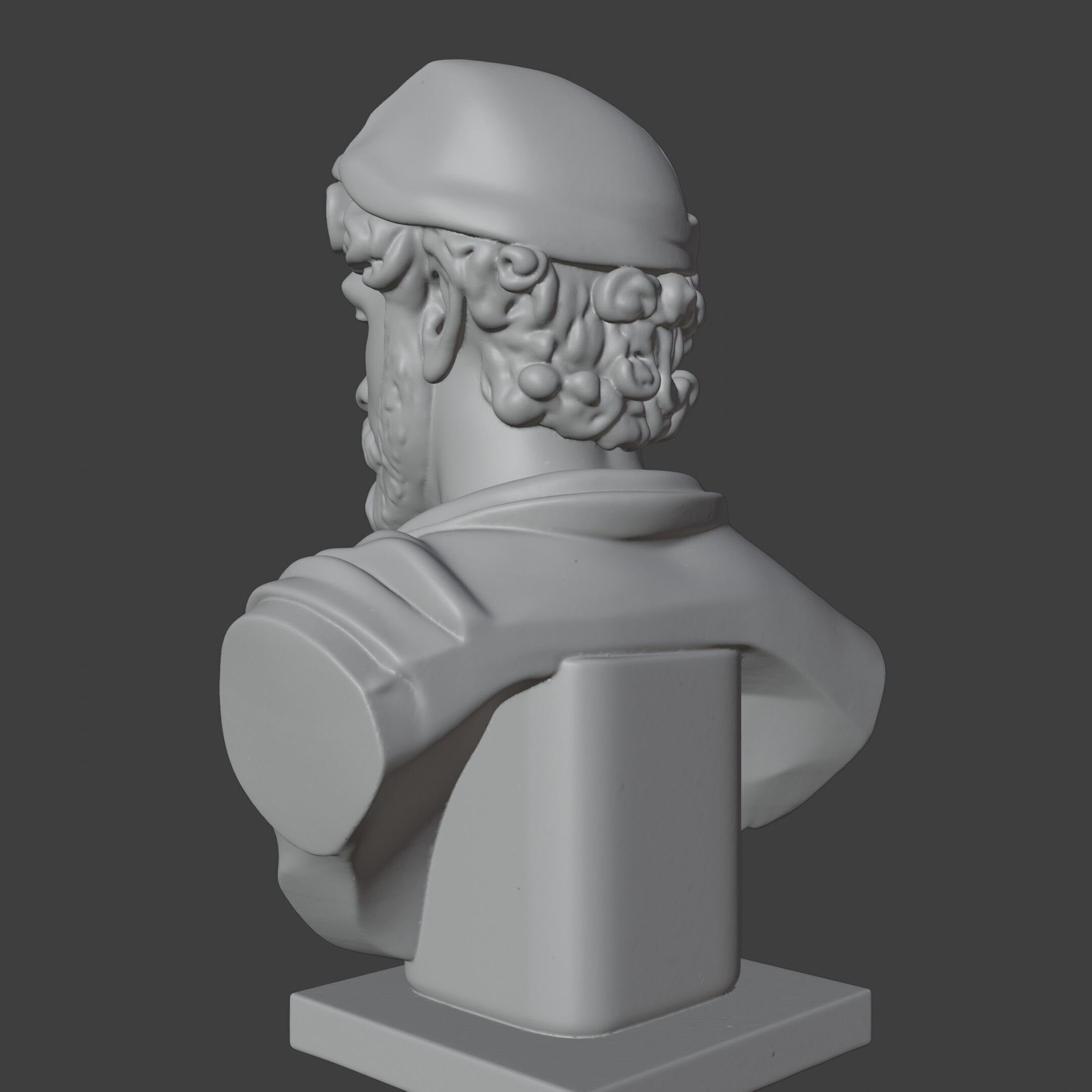 Adonis Bust 3D STL Printable - 3D Model STL 3D print model_5