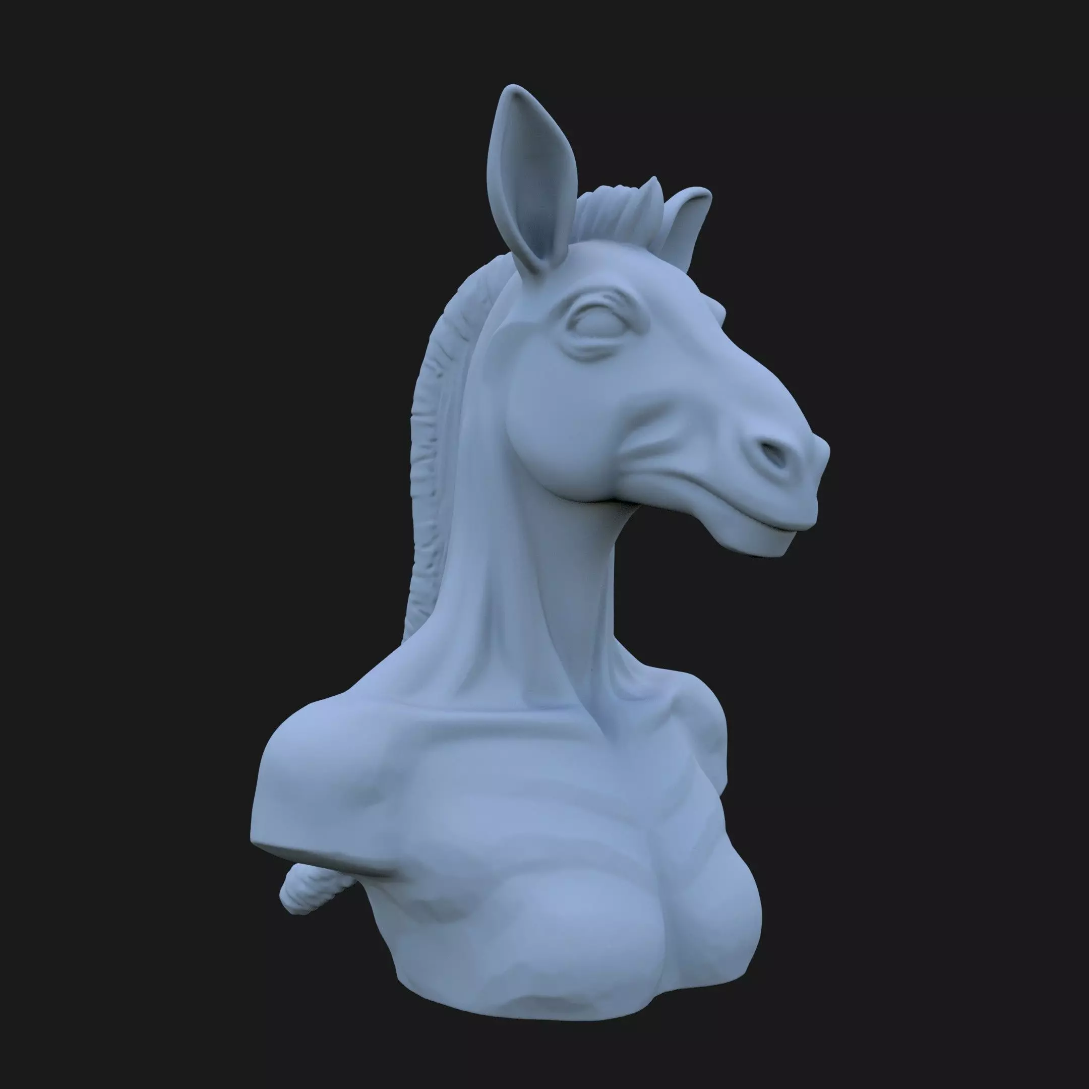 Zebra Bust 3D STL Printable - 3D Model STL 3D print model_0