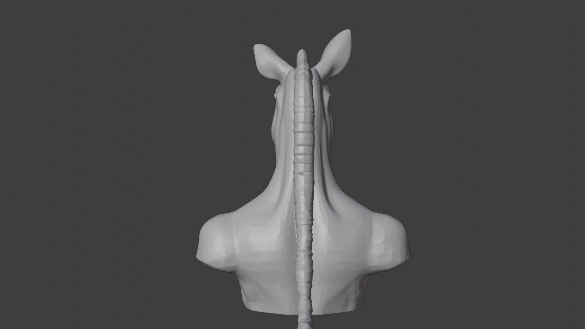 Zebra Bust 3D STL Printable - 3D Model STL 3D print model_5