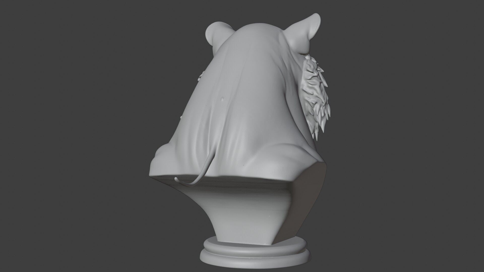 Bengal Tiger Bust 3D STL Printable - 3D Model STL 3D print model_5