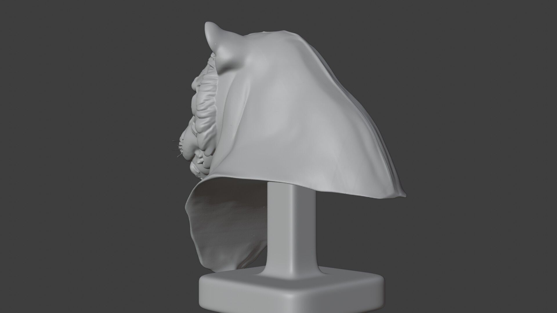 Bengal Tiger Bust 3D STL Printable - 3D Model STL 3D print model_5