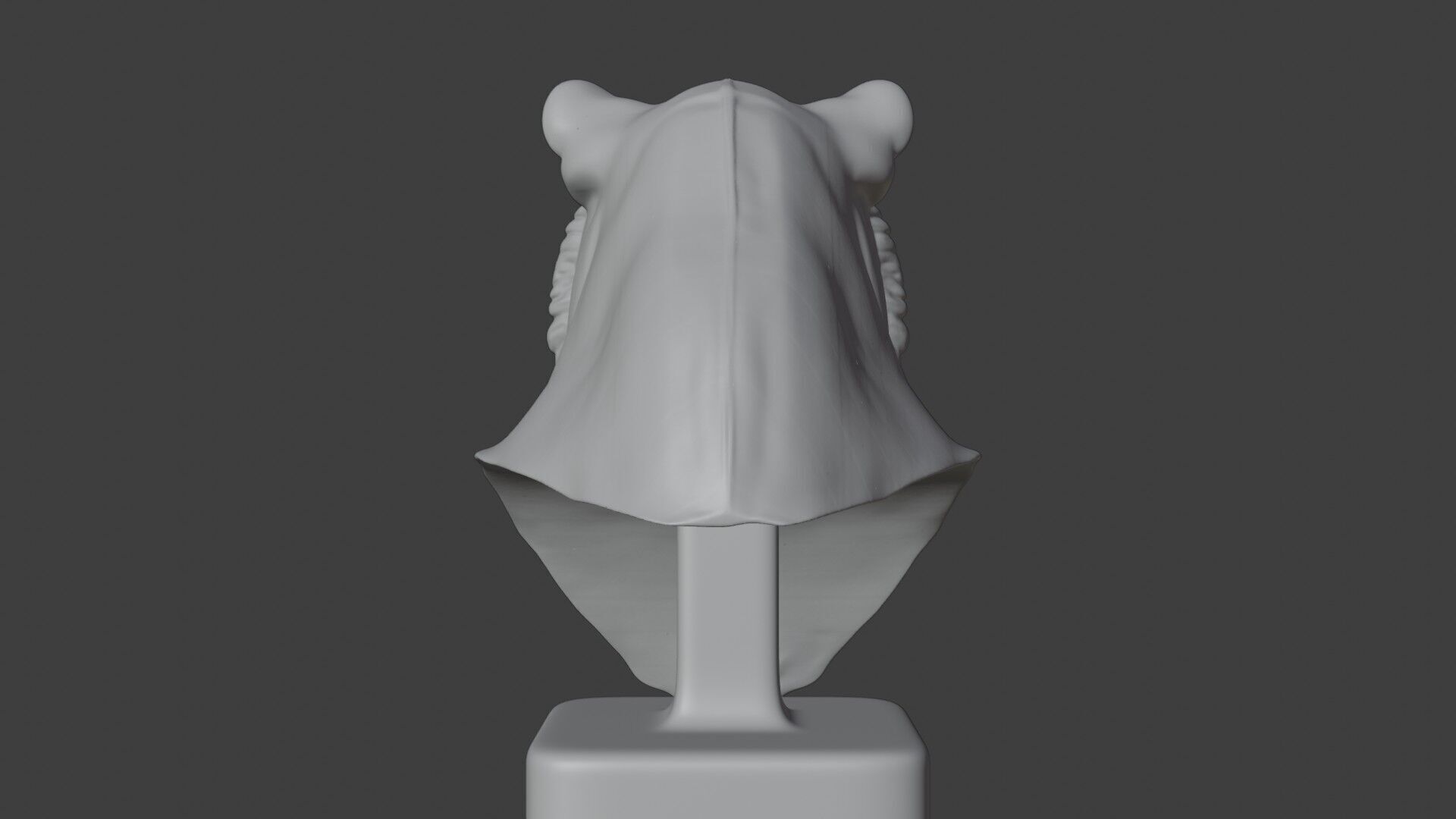 Bengal Tiger Bust 3D STL Printable - 3D Model STL 3D print model_6