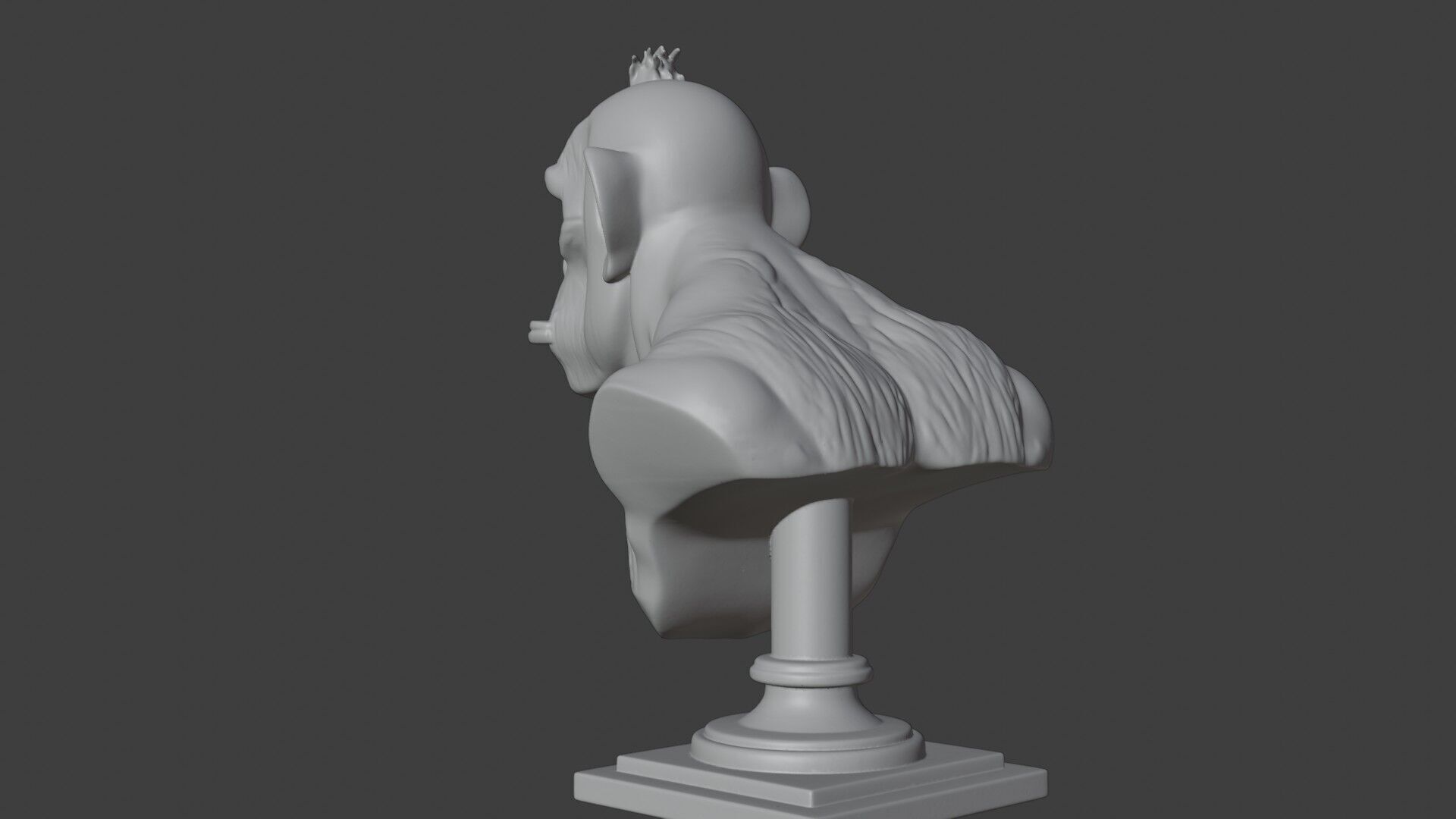 Bored Ape Bust 3D STL Printable - 3D Model STL 3D print model_4