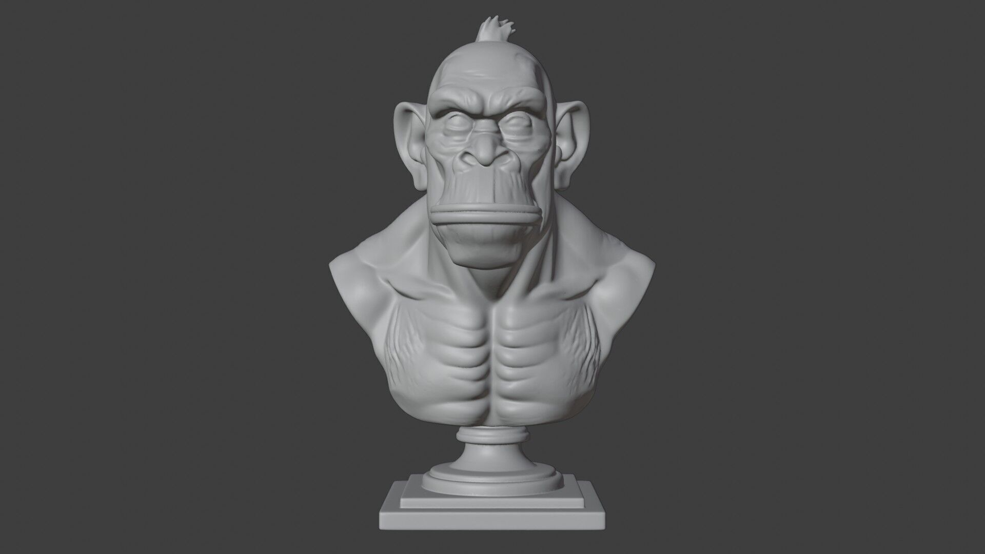 Bored Ape Bust 3D STL Printable - 3D Model STL 3D print model_2