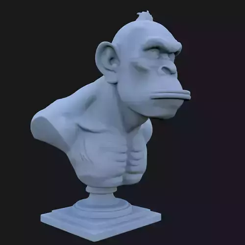 Bored Ape Bust 3D STL Printable - 3D Model STL