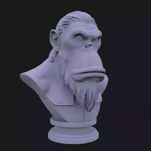 Bored Ape Bust 3D STL Printable - 3D Model STL