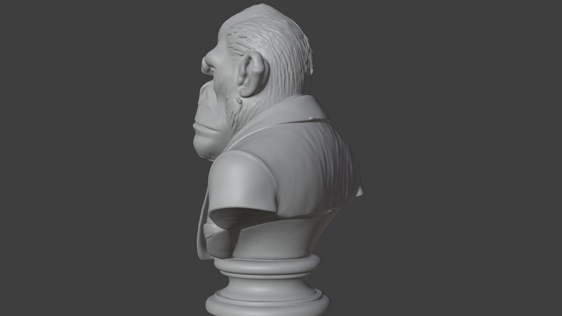 Bored Ape Bust 3D STL Printable - 3D Model STL 3D print model_3