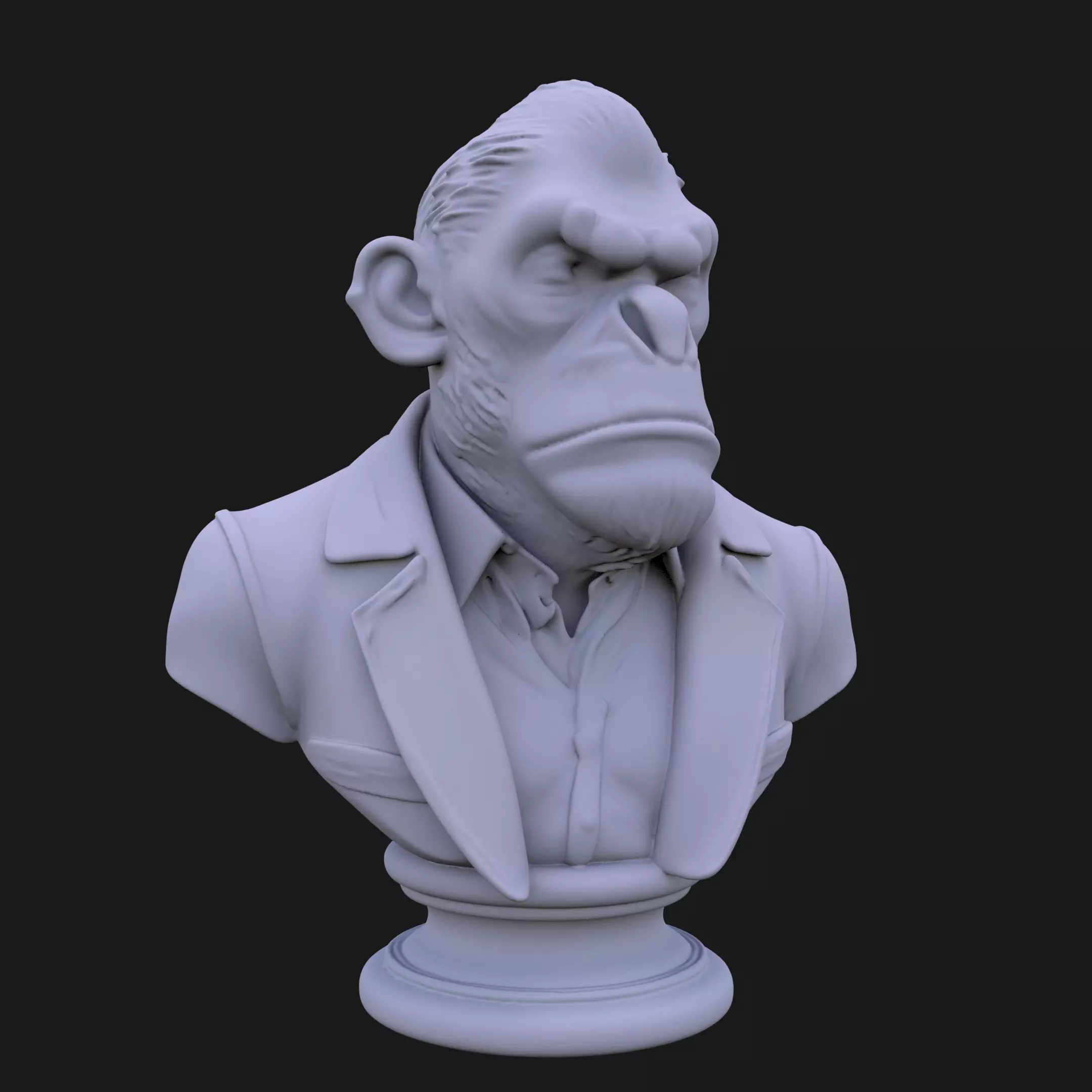 Bored Ape Bust 3D STL Printable - 3D Model STL 3D print model_0