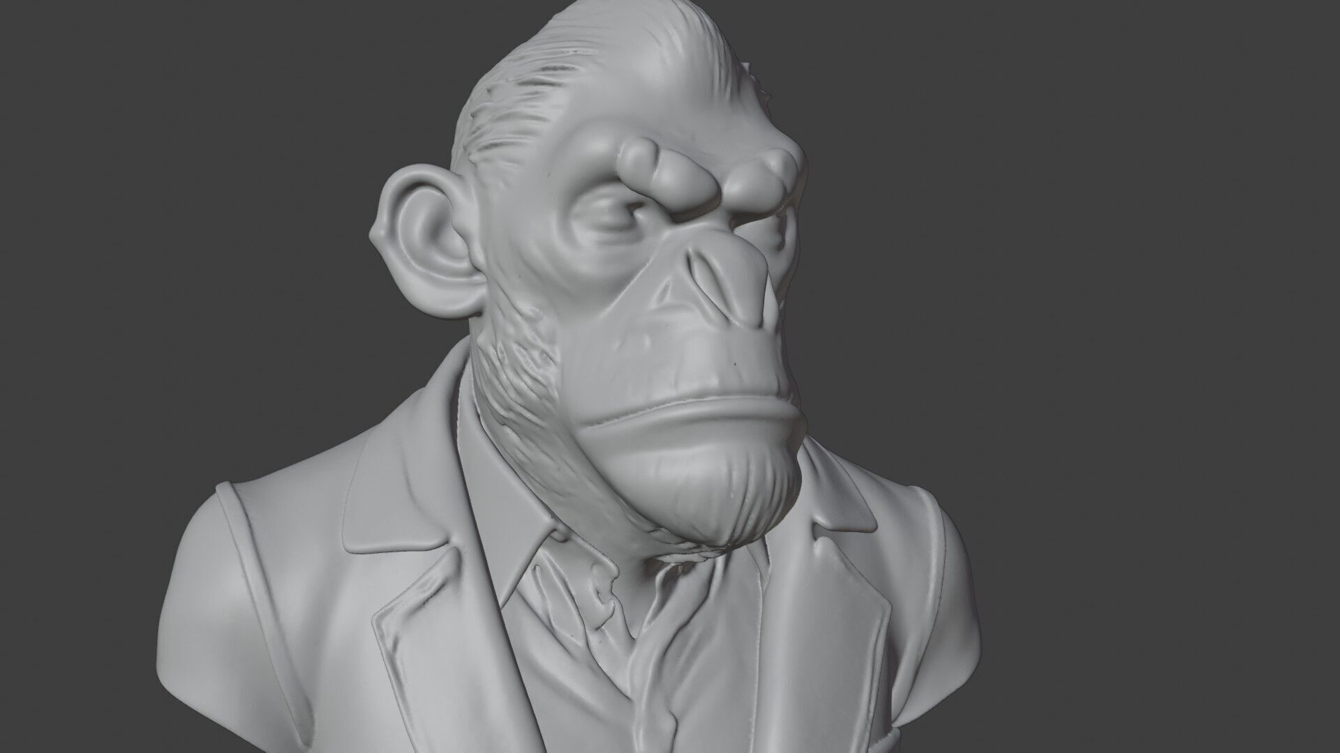Bored Ape Bust 3D STL Printable - 3D Model STL 3D print model_6