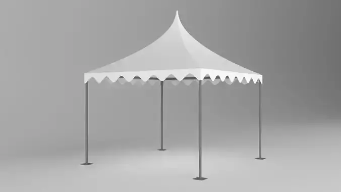 3D Pagoda Tent - Ready to Use