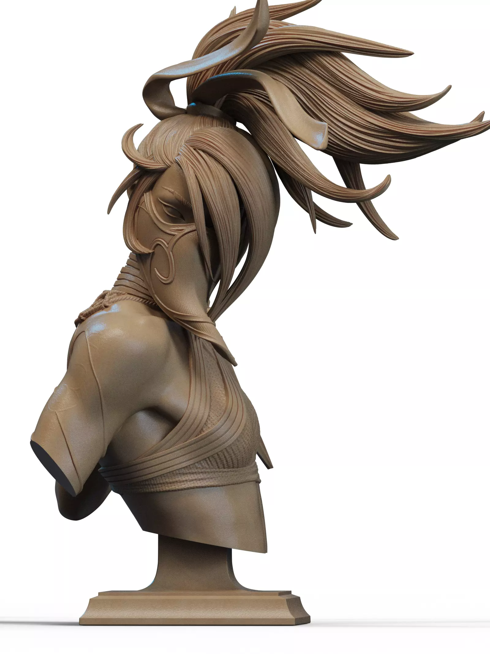 Akali Bust 3D Print 3D print model