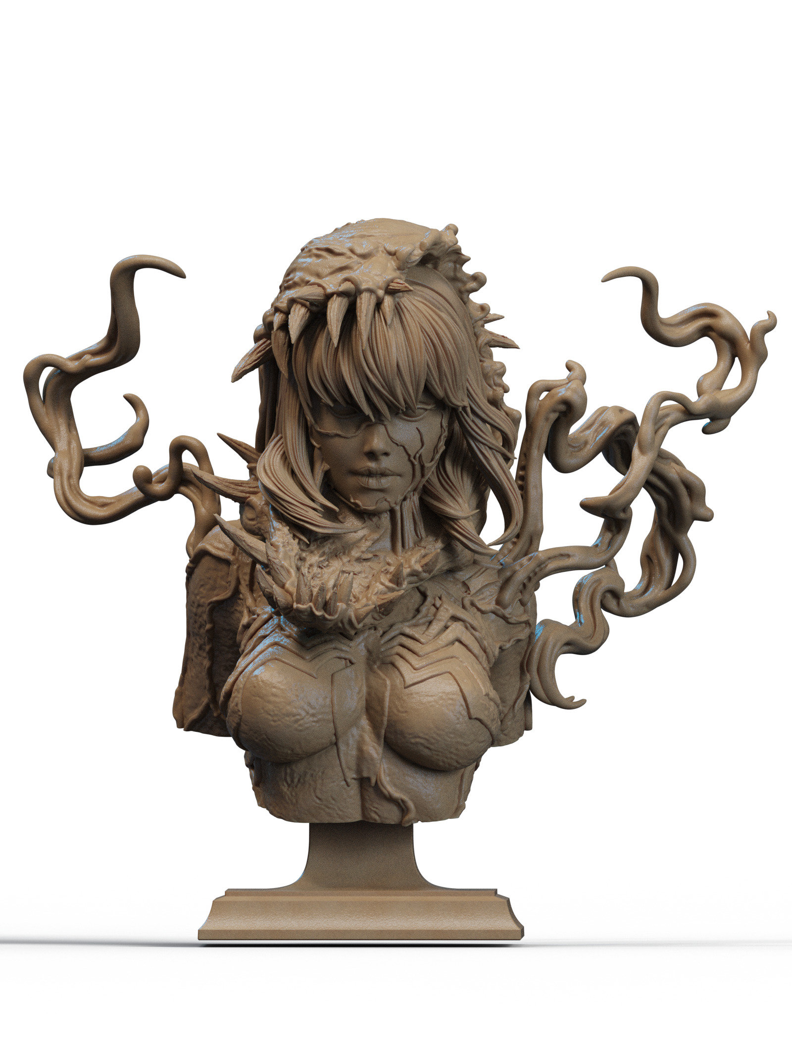 Gwenom Bust 3D Print 3D print model_2