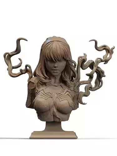 Gwenom Bust 3D Print
