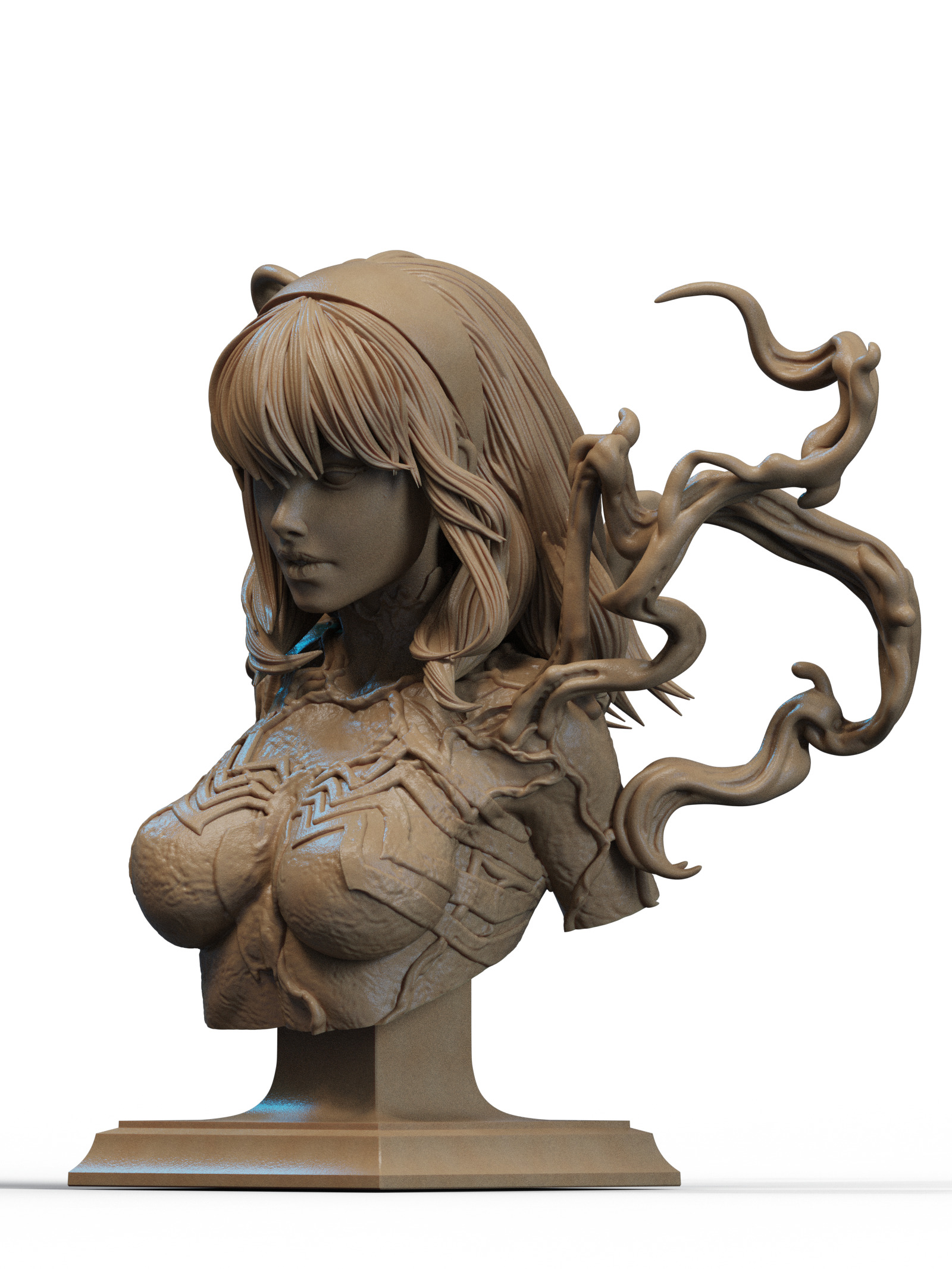 Gwenom Bust 3D Print 3D print model_1