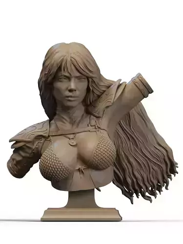 Red Sonja Bust 3D Print