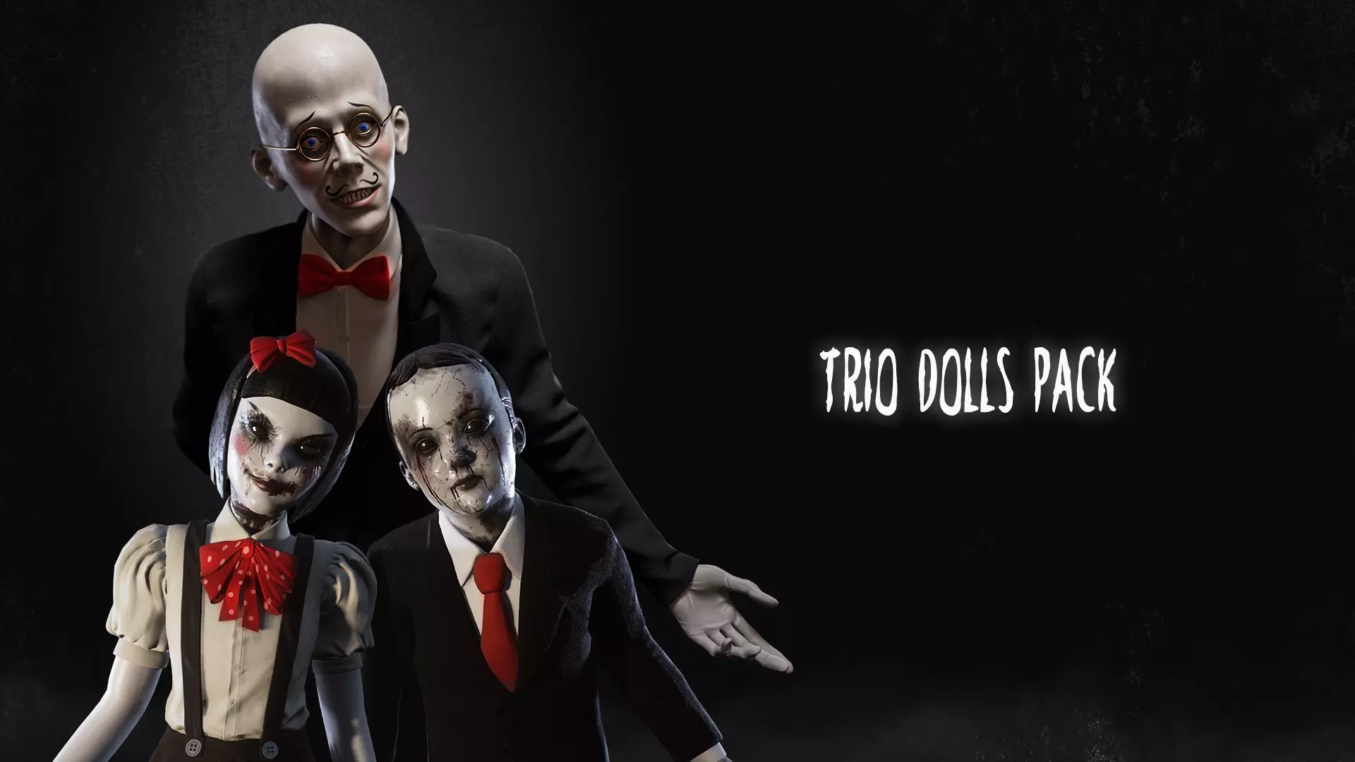 Trio Dolls Pack - Rigged and Animated Low-poly 3D model_0