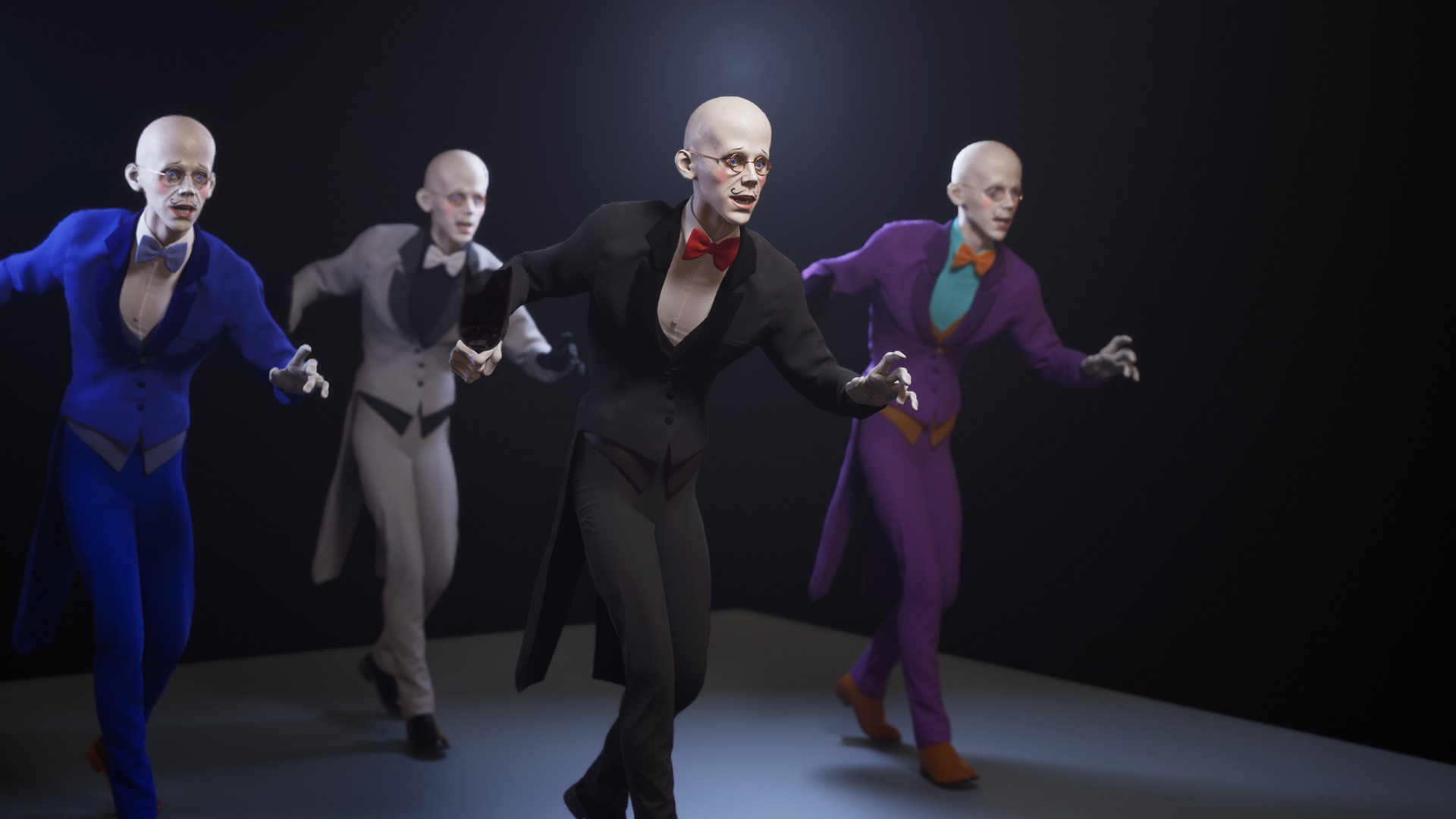 Trio Dolls Pack - Rigged and Animated Low-poly 3D model_32