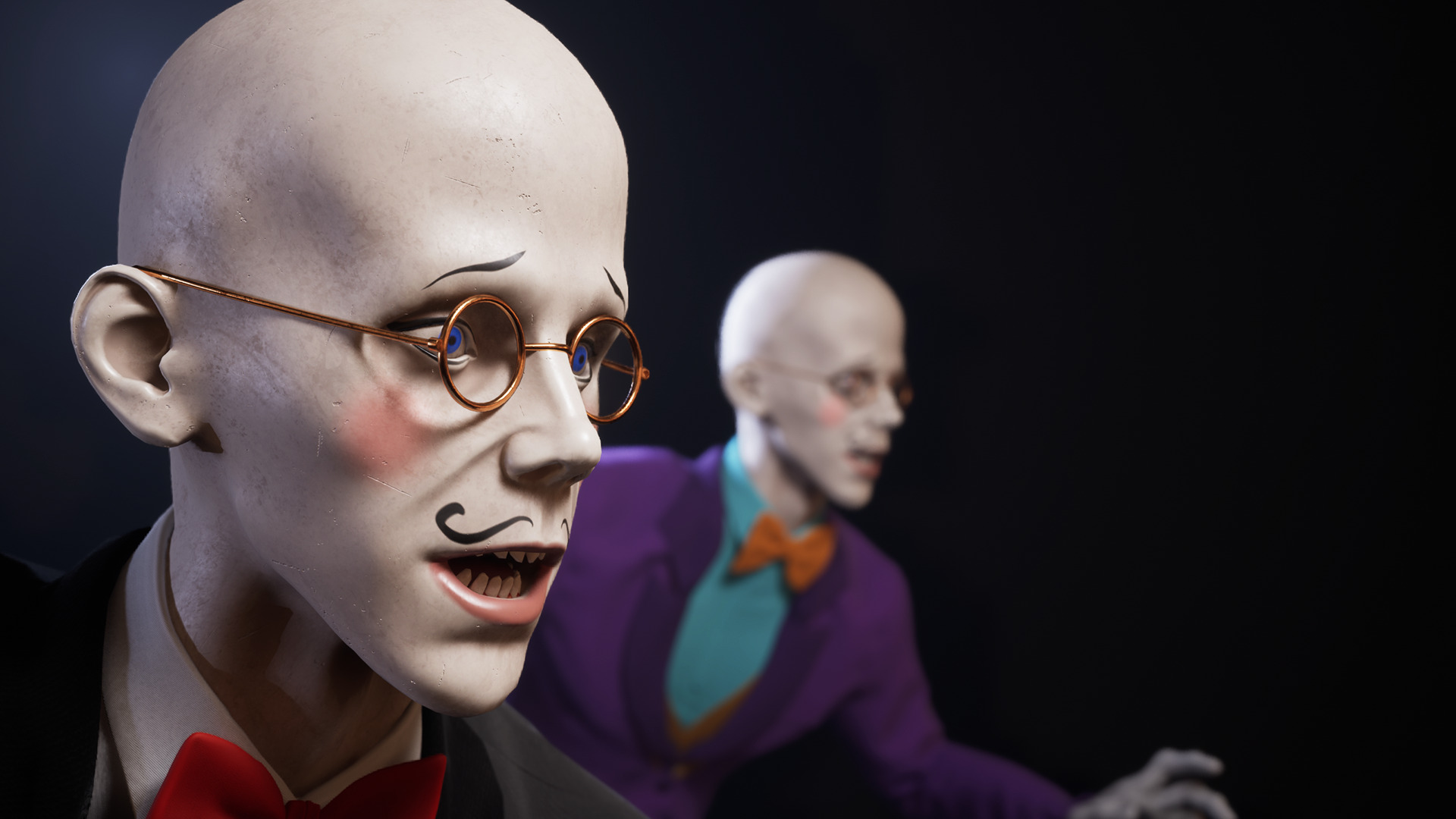 Trio Dolls Pack - Rigged and Animated Low-poly 3D model_39